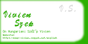 vivien szep business card